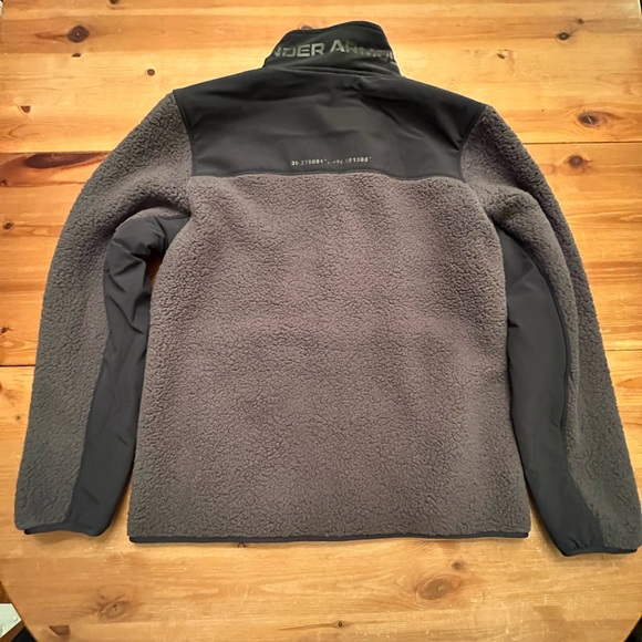 Mens Under Armor Legacy Sherpa Full Zip Jacket New w/ Tags Forrest Green Large - Picture 4 of 6